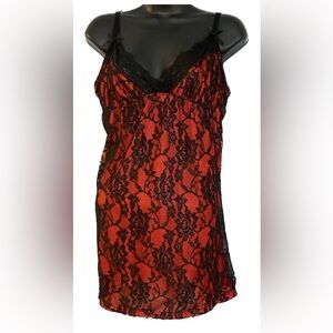 Dreamgirl RED/BLK Nightgown, M/L *P10